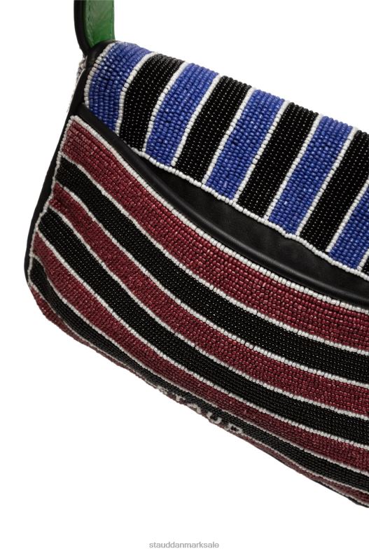 STAUD Kvinder tommy beaded taske LR4T730 tøj bladstribe