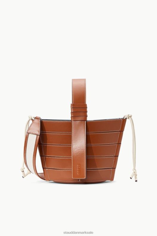 STAUD Kvinder diamant mini tote LR4T847 tilbehør solbrun creme