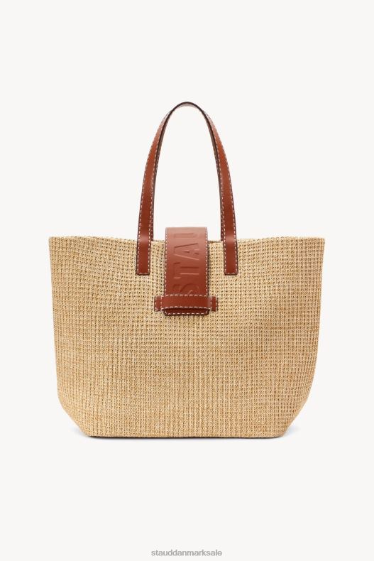 STAUD Kvinder mercato raffia tote LR4T715 tøj naturlig tan