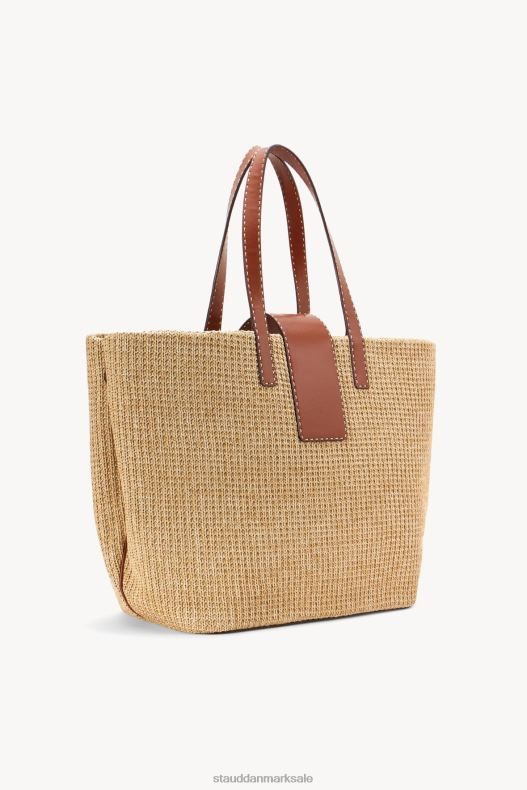 STAUD Kvinder mercato raffia tote LR4T715 tøj naturlig tan