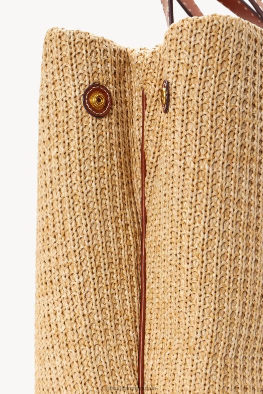 STAUD Kvinder mercato raffia tote LR4T715 tøj naturlig tan