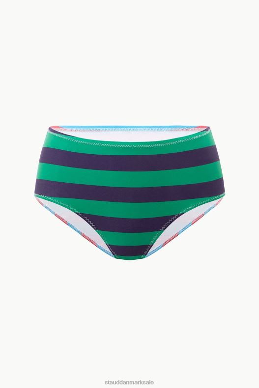 STAUD Kvinder devon bikinitrusse med høj talje LR4T690 tøj cabana stribe multi