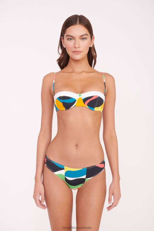 STAUD Kvinder gemma bikini underdel LR4T670 tøj marmorbølge