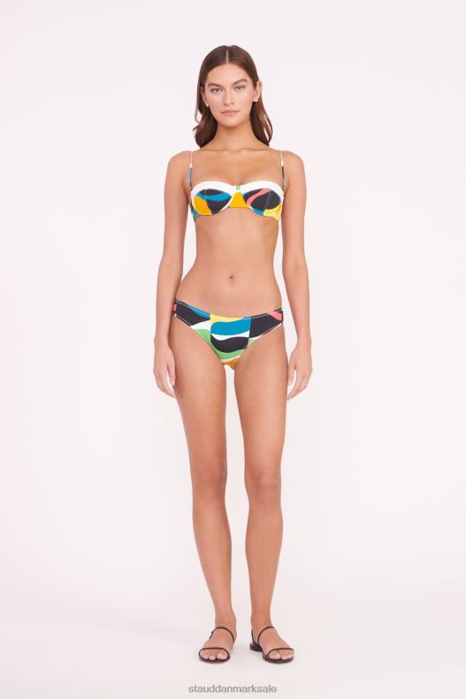 STAUD Kvinder gemma bikini underdel LR4T670 tøj marmorbølge