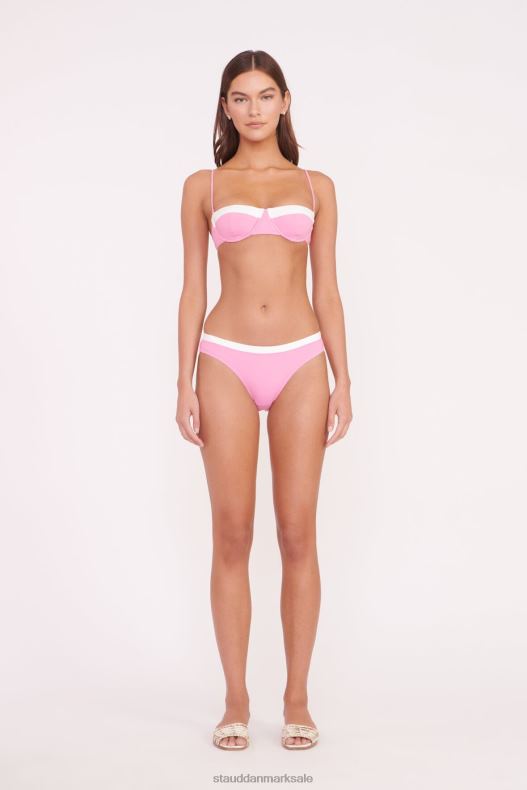 STAUD Kvinder gemma bikini underdel LR4T673 tøj koralrosa hvid