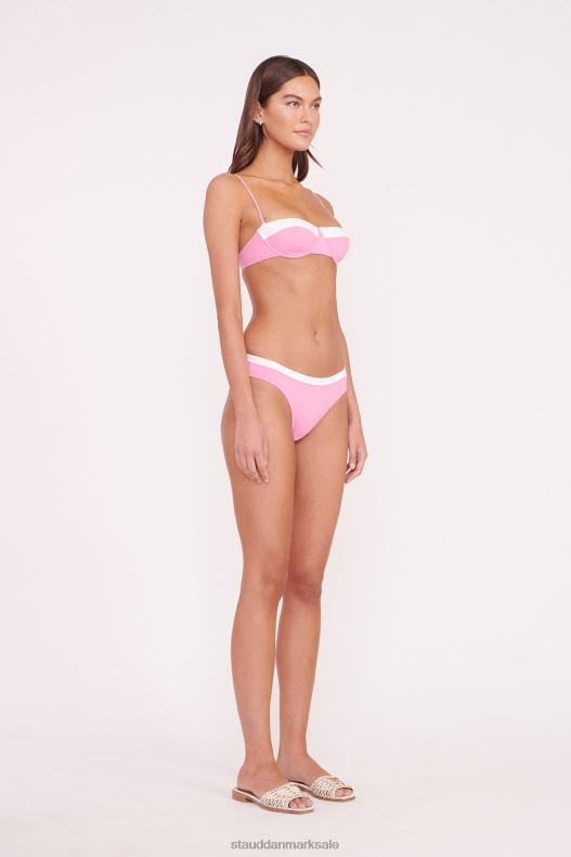 STAUD Kvinder gemma bikini underdel LR4T673 tøj koralrosa hvid