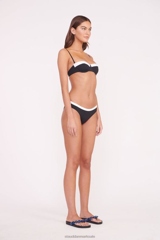 STAUD Kvinder jo balconette bikini top LR4T645 tøj sort hvid