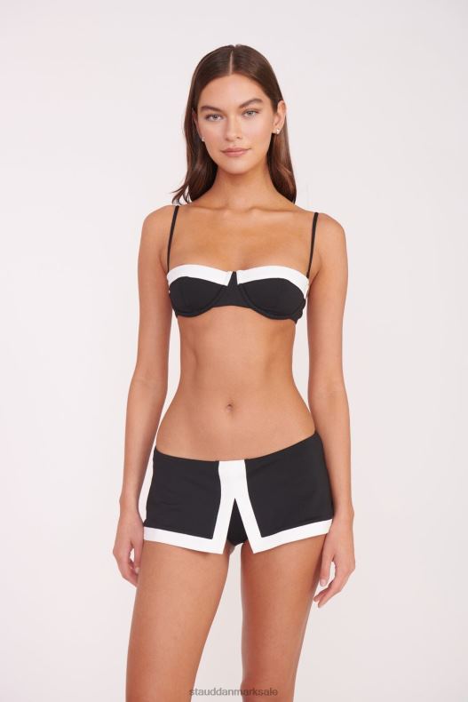 STAUD Kvinder jo balconette bikini top LR4T645 tøj sort hvid