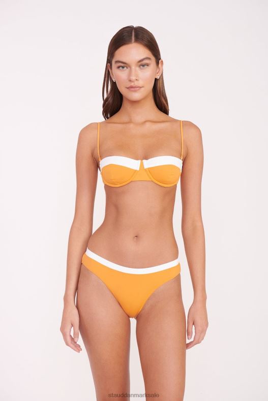STAUD Kvinder jo balconette bikini top LR4T648 tøj nektarin hvid