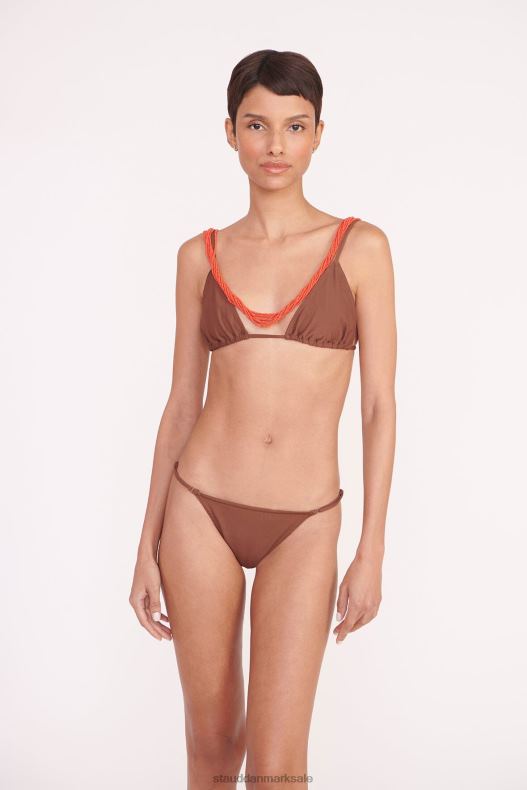 STAUD Kvinder olivia beaded trekant top LR4T705 tøj kryddernellike