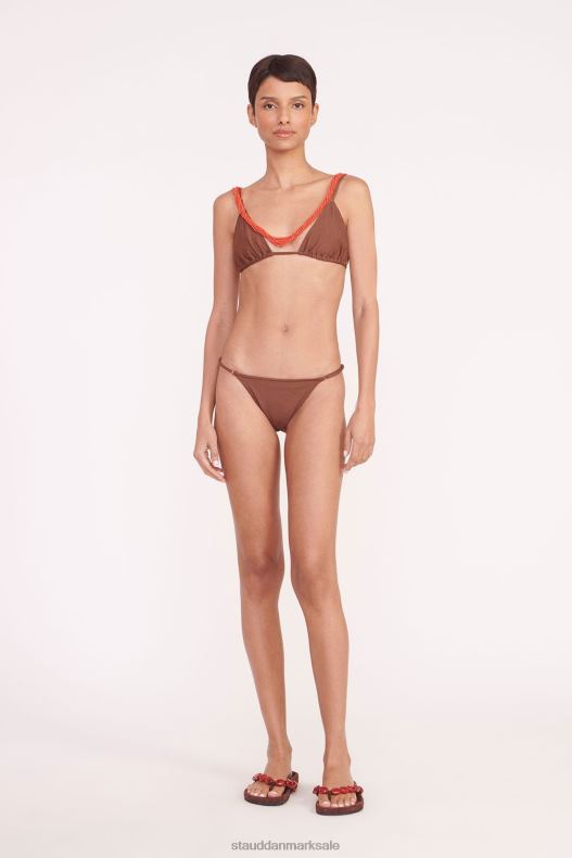 STAUD Kvinder olivia beaded trekant top LR4T705 tøj kryddernellike