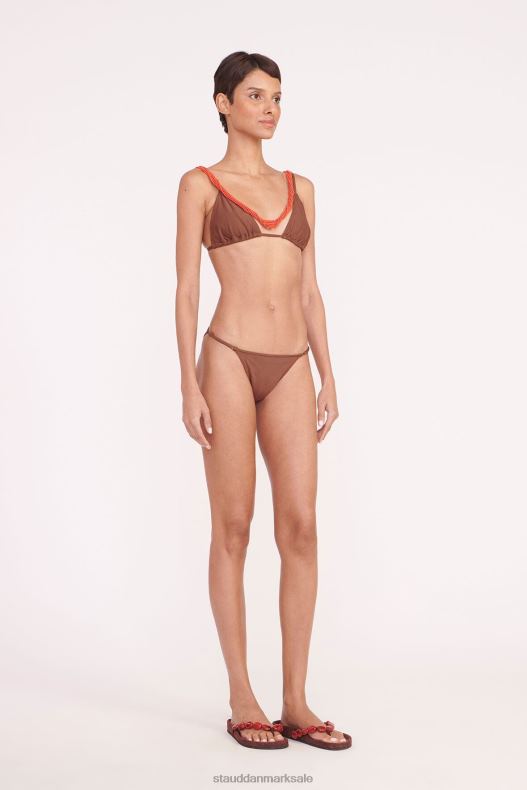 STAUD Kvinder olivia beaded trekant top LR4T705 tøj kryddernellike