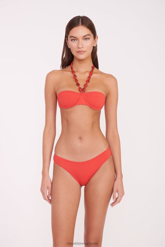 STAUD Kvinder sydney bikinitop med perler LR4T714 tøj rubin