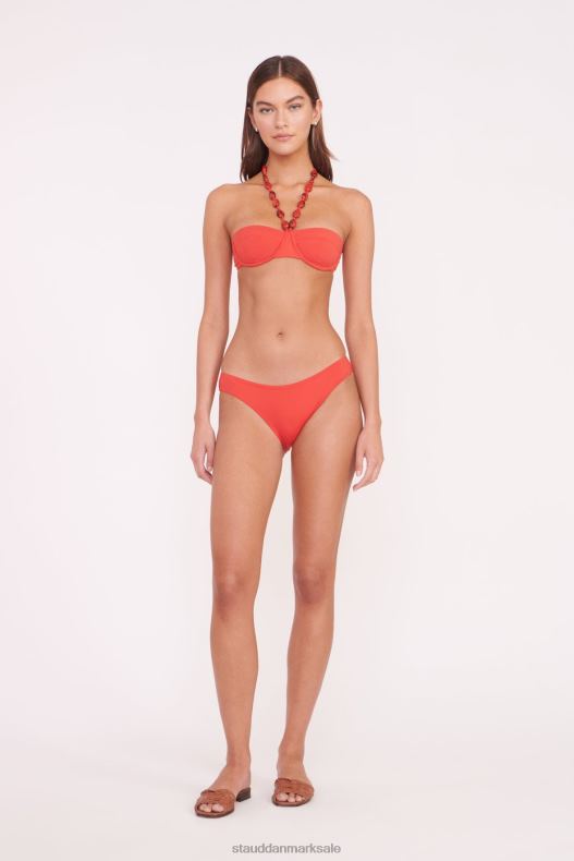 STAUD Kvinder sydney bikinitop med perler LR4T714 tøj rubin