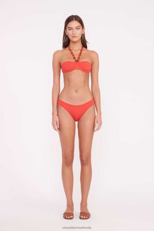 STAUD Kvinder sydney bikinitop med perler LR4T714 tøj rubin