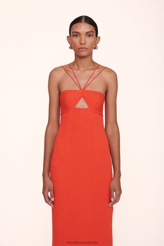 STAUD Kvinder gianna kjole LR4T1049 brude papaya