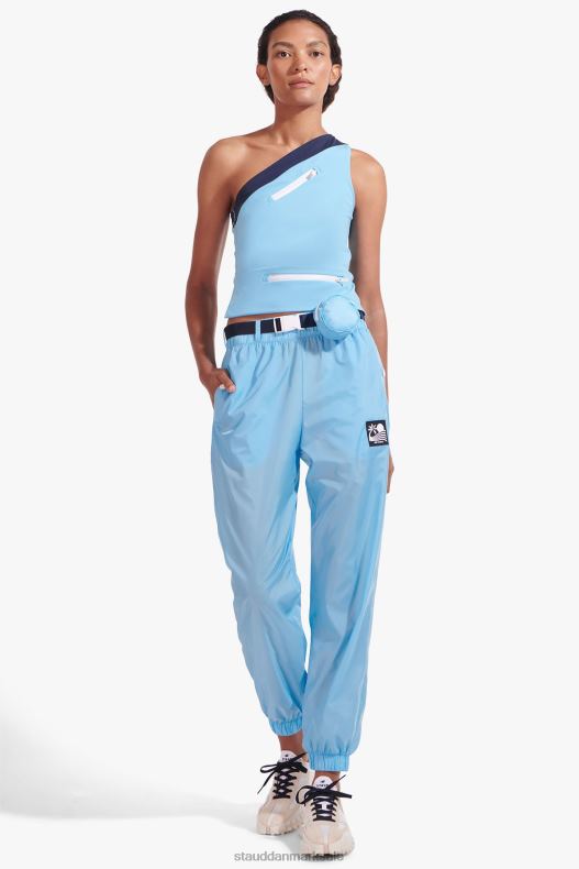 NB X STAUD Kvinder joggebukser i nylon med bælte LR4T561 tøj alaskan blå