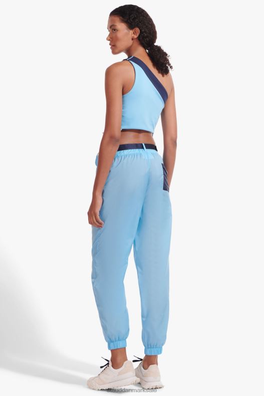 NB X STAUD Kvinder joggebukser i nylon med bælte LR4T561 tøj alaskan blå