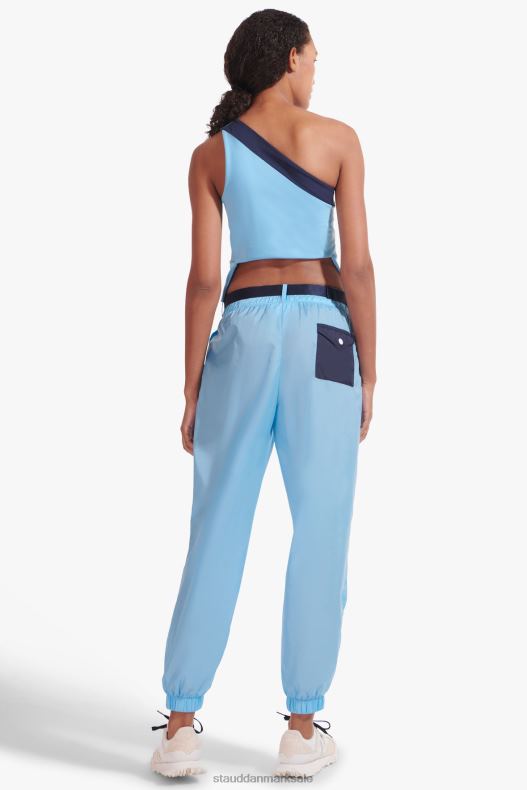 NB X STAUD Kvinder joggebukser i nylon med bælte LR4T561 tøj alaskan blå