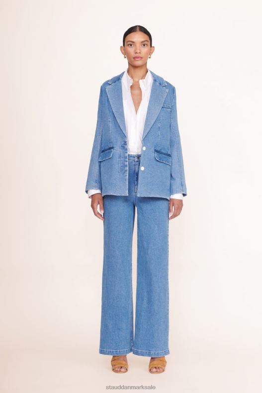 STAUD Kvinder maxwell blazer LR4T614 tøj medium vask