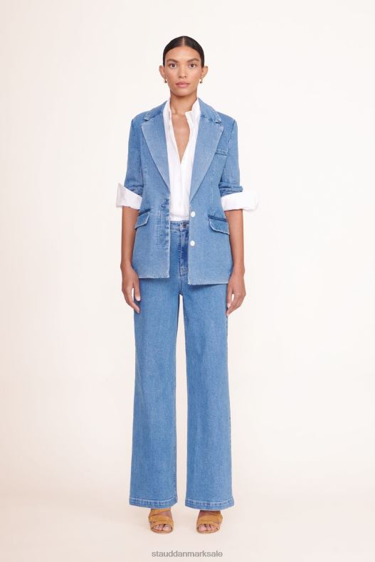 STAUD Kvinder maxwell blazer LR4T614 tøj medium vask