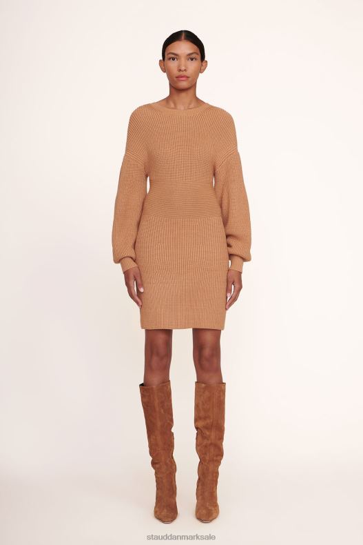 STAUD Kvinder marylebone kjole LR4T305 tøj kamel
