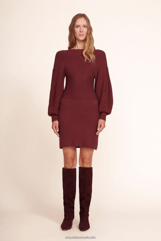 STAUD Kvinder marylebone kjole LR4T306 tøj merlot