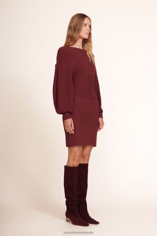 STAUD Kvinder marylebone kjole LR4T306 tøj merlot