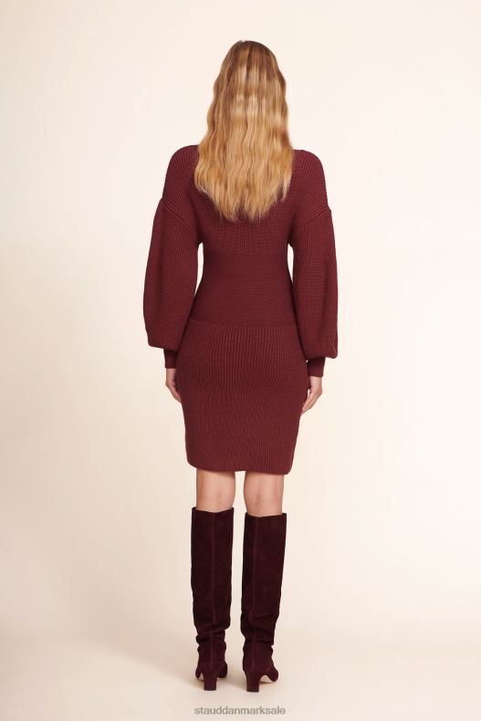 STAUD Kvinder marylebone kjole LR4T306 tøj merlot
