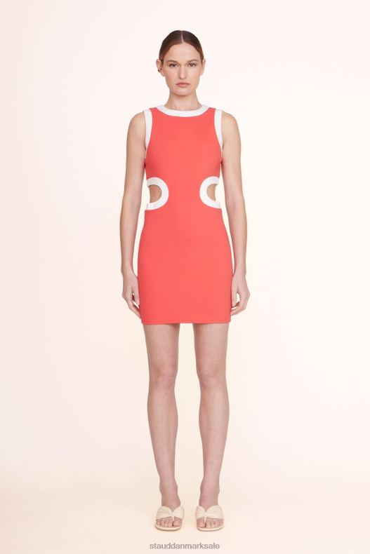 STAUD Kvinder mini dolce kjole LR4T195 tøj hibiscus hvid