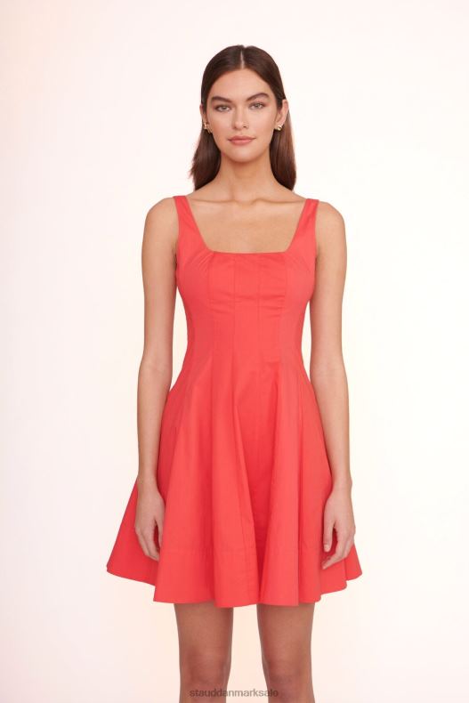 STAUD Kvinder mini wells kjole LR4T88 tøj hibiscus