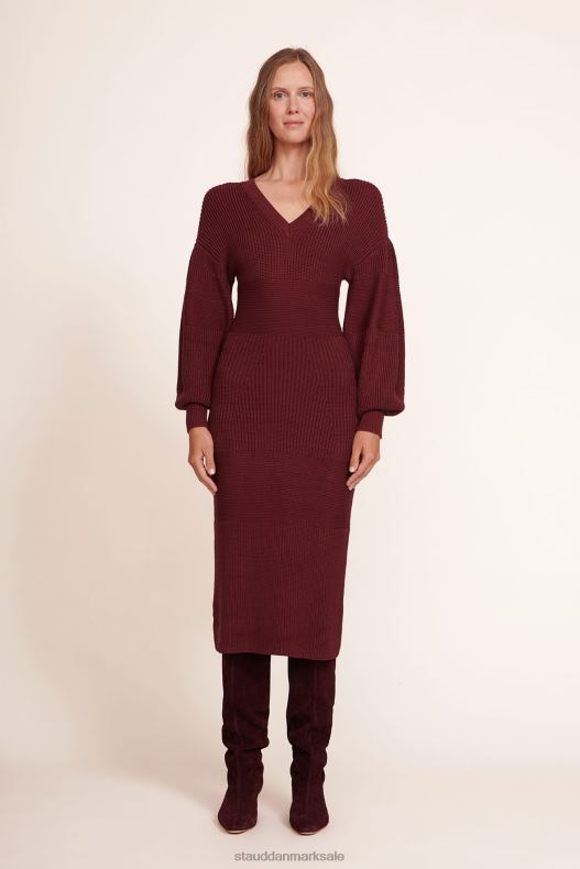 STAUD Kvinder nellike kjole LR4T303 tøj merlot