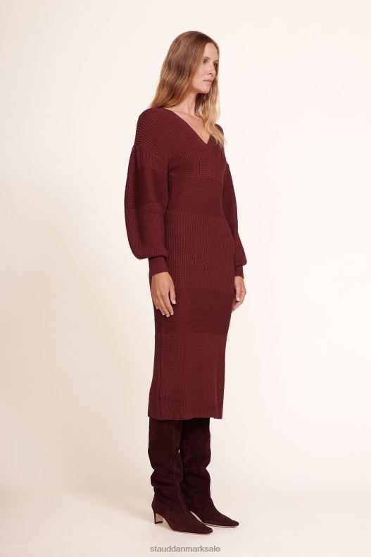 STAUD Kvinder nellike kjole LR4T303 tøj merlot