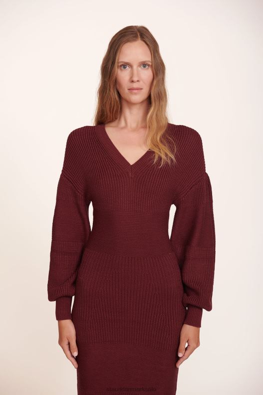STAUD Kvinder nellike kjole LR4T303 tøj merlot