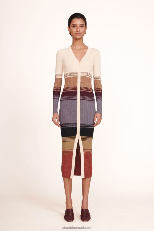 STAUD Kvinder shoko sweater LR4T212 tøj sahara stribe