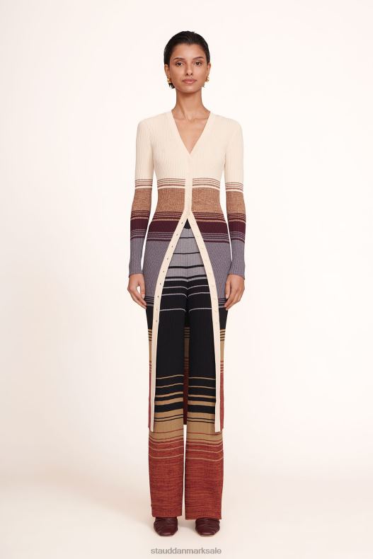 STAUD Kvinder shoko sweater LR4T212 tøj sahara stribe