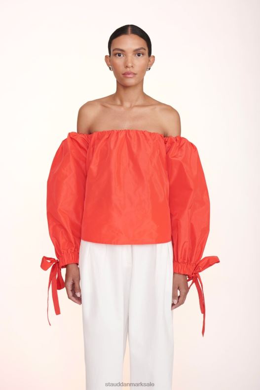 STAUD Kvinder colby top LR4T407 tøj hibiscus
