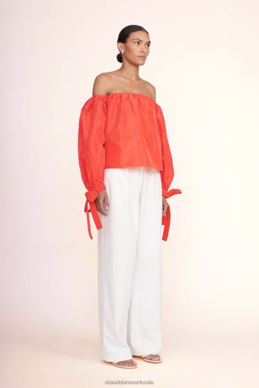 STAUD Kvinder colby top LR4T407 tøj hibiscus