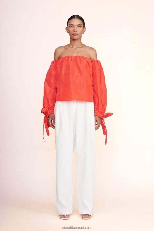 STAUD Kvinder colby top LR4T407 tøj hibiscus