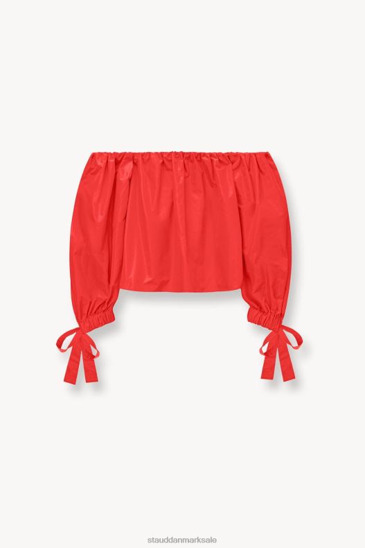 STAUD Kvinder colby top LR4T407 tøj hibiscus
