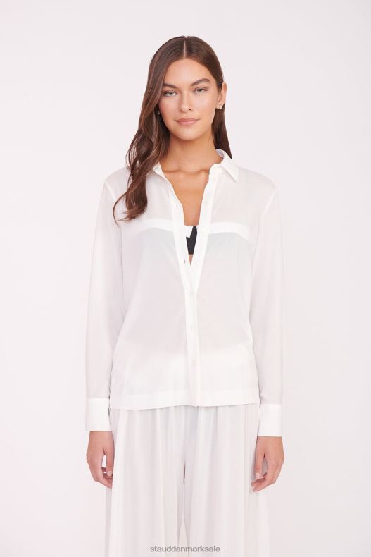 STAUD Kvinder miriam coverup top LR4T711 tøj hvid
