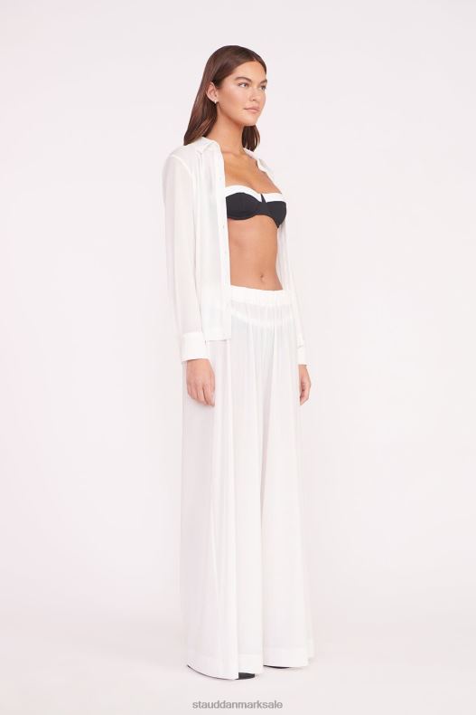 STAUD Kvinder miriam coverup top LR4T711 tøj hvid