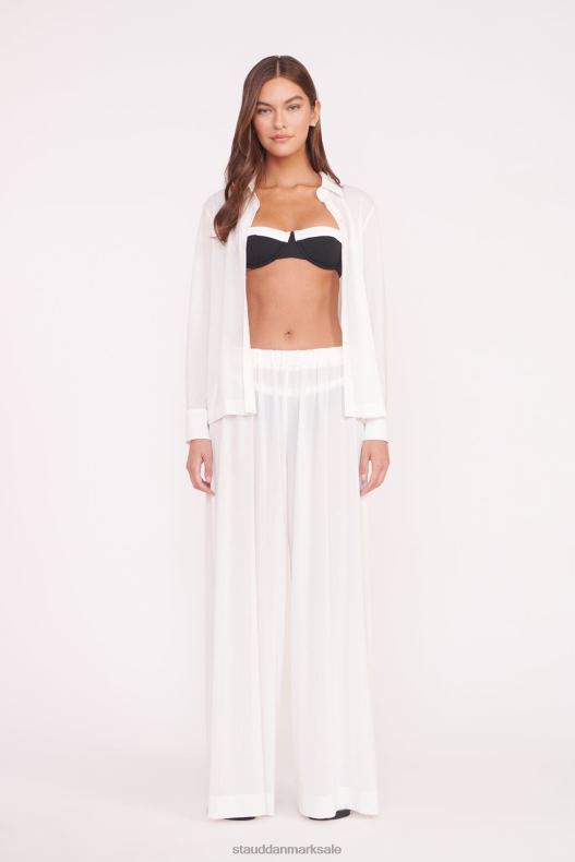 STAUD Kvinder miriam coverup top LR4T711 tøj hvid
