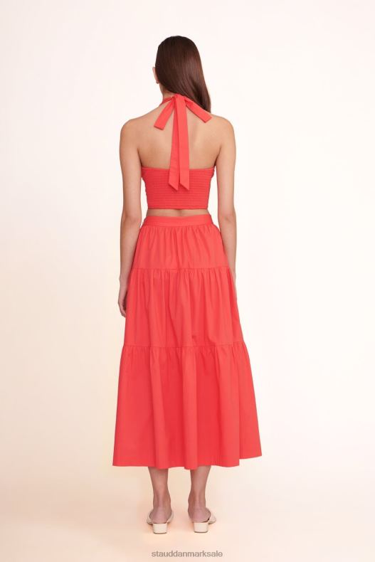 STAUD Kvinder smocket kai top LR4T346 tøj hibiscus
