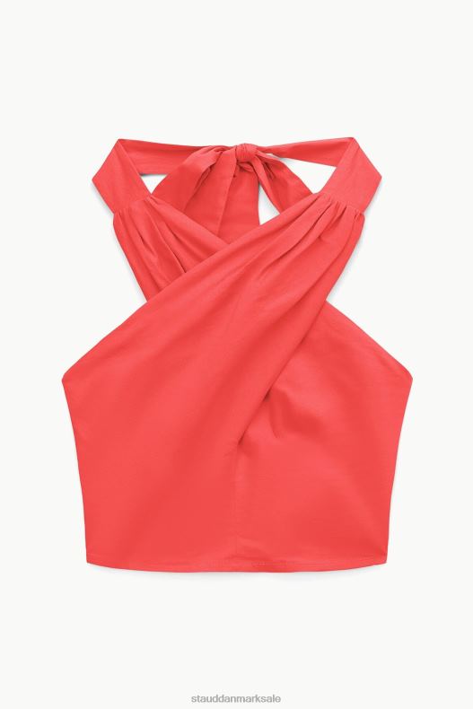 STAUD Kvinder smocket kai top LR4T346 tøj hibiscus