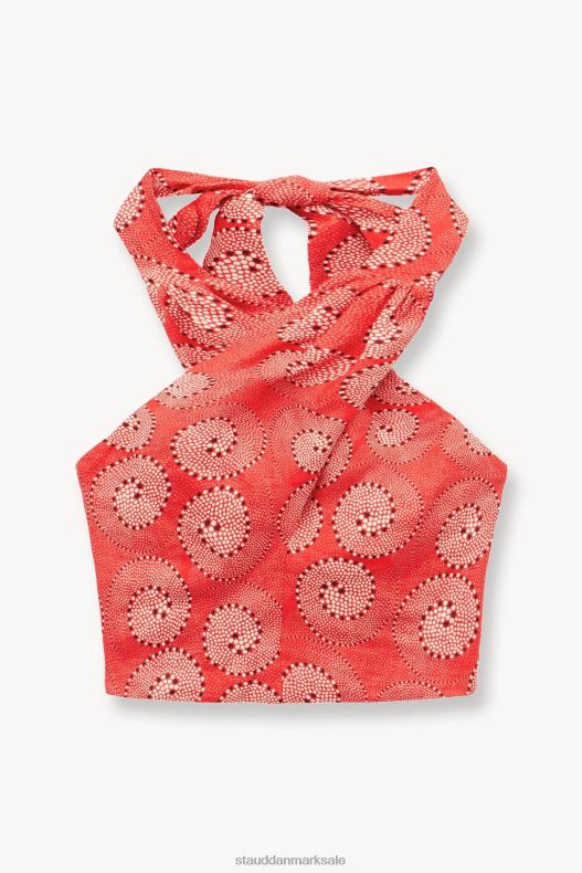 STAUD Kvinder smocket kai top LR4T347 tøj hibiscus boblebad