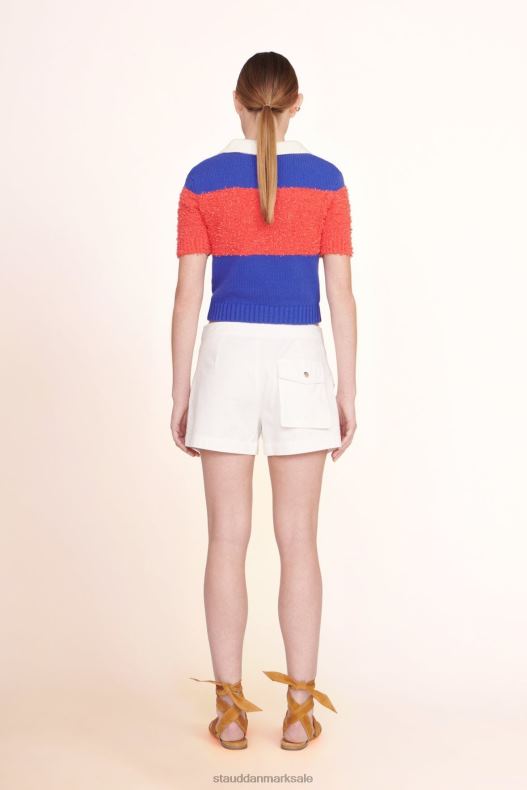 STAUD Kvinder spencer top LR4T382 tøj hibiscus atlantic rugby stribe
