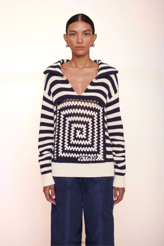 STAUD Kvinder alu sweater LR4T603 tøj sur kobolt
