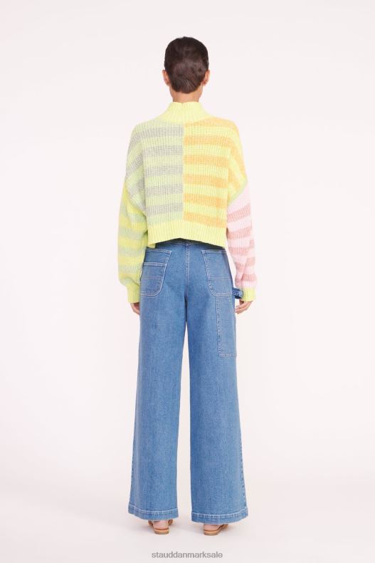 STAUD Kvinder cropped hampton sweater LR4T579 tøj multi solstråle