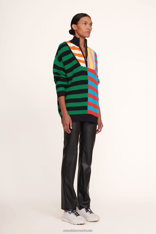 STAUD Kvinder hampton sweater LR4T595 tøj cabana stribe multi